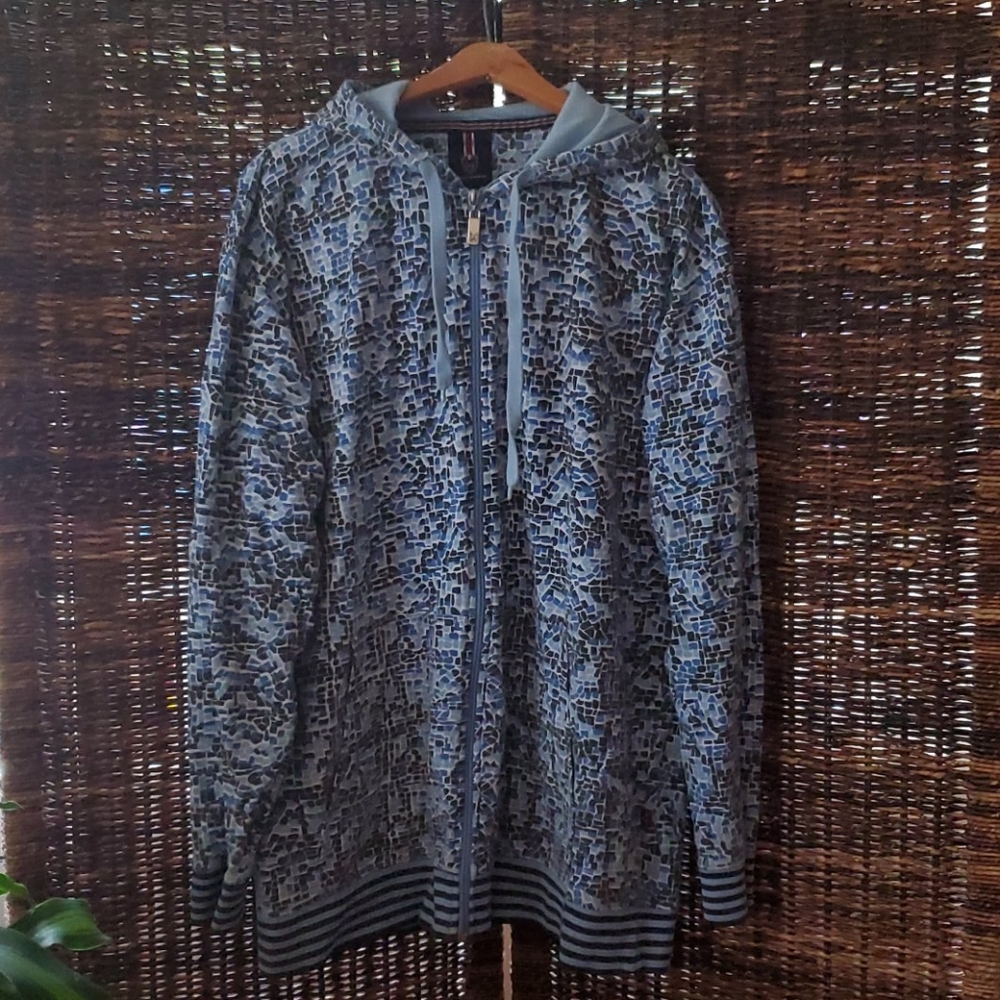 Phat Farm Vintage 90's Retro Hip Hop Mosaic Hoodie